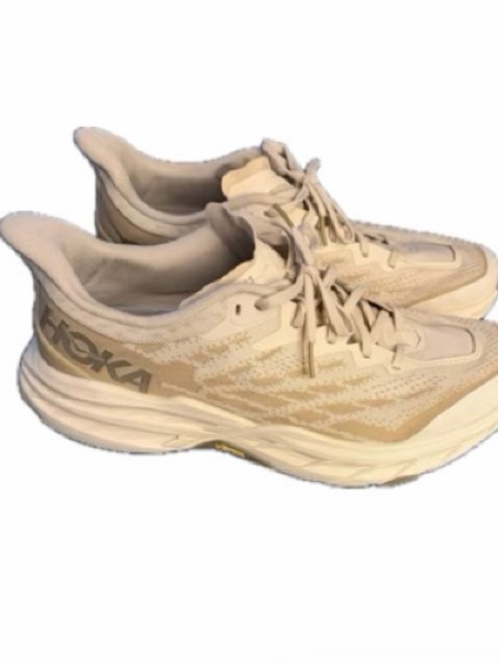 HOKA ONE ONE Speedgoat 5
Men's Sz 12D Vanilla Wheat Running